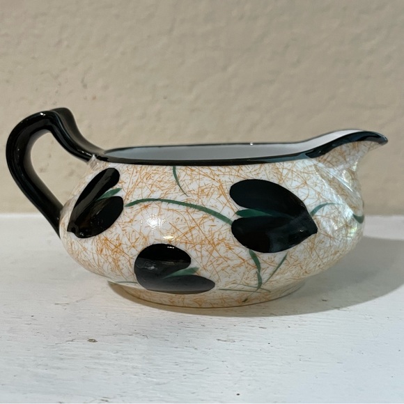 Vintage hand painted Meito china sugar bowl and creamer - Picture 11 of 16